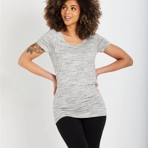 Motherhood Maternity Lift up Open Front Nursing Tee